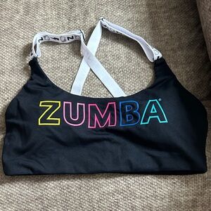 Zumba Fitness Black sports bra hello kitty collab